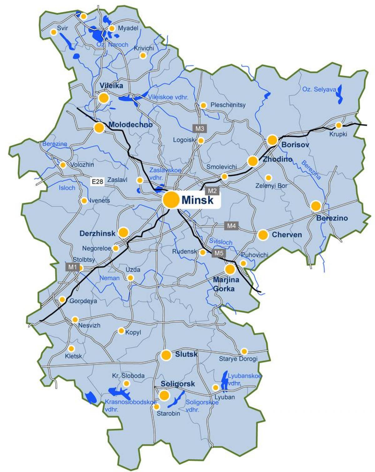 Minsk Europe Map