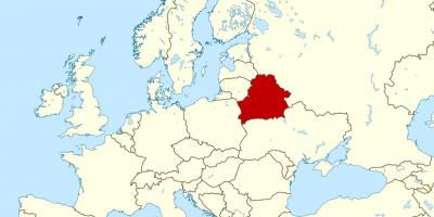 Belarus location on world map