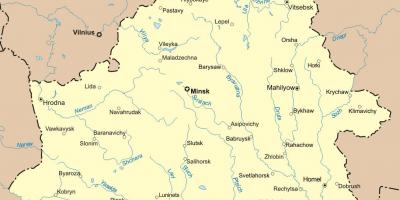 Map of belorussia